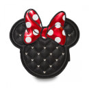 Loungefly Disney Mickey Mouse Minnie Mouse Die Cut Quilted Cross Body Chain Bag