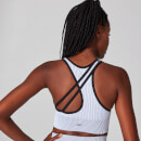 MP Women's Contrast Seamless Sports Bra - White