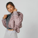 Oversized Gewatteerd Bomber Jacket - Pink