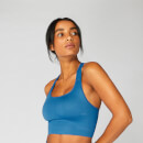 MP Women's Shape Seamless Cross-Strap Bra — Ibiza Blue - XS