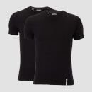Luxe Classic 2-Pack T-Shirt - Zwart/ Zwart - XS