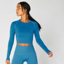 MP Women's Shape Seamless Crop Top — Ibiza Blue