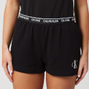 Calvin Klein Women's Sleep Shorts - Black - Xs 000qs6428e001 Nightwear, Black