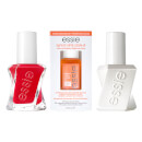 Image of essie Gel Red Nail Polish and Apricot Cuticle Oil Care Bundle %EAN%
