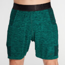 MP Men's Essential Seamless Shorts- Energy Green Marl - XXS