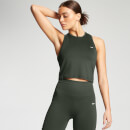 Camisola Cropped sem Mangas com Costas Recortadas Essentials para Senhora da MP - Folha de Videira - XS