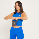 Camiseta corta sin mangas y con espalda nadadora Training para mujer de MP - Azul medio - XS