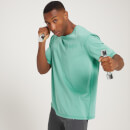 T-shirt a maniche corte oversize slavata MP Adapt da uomo - Verde fumo - XXS