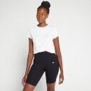  MP Women's Composure Twist Front Crop T-Shirt — Weiß - L
