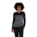 Women's Voyager Tech Tee Long Sleeve Crew - Dark Grey / Black Women's Voyager Tech Tee Long Sleeve Crew - Dark Grey / Black