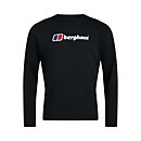 Men's Organic Big Logo Long Sleeve T-Shirt - Black Men's Organic Big Logo Long Sleeve T-Shirt - Black