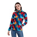 Women's Navala Fleece Jacket - Red / Blue - 8 Women's Navala Fleece Jacket - Red / Blue - 8