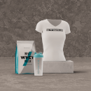 Whey Protein Starter Pack - White T-Shirt - M - Vanilla
