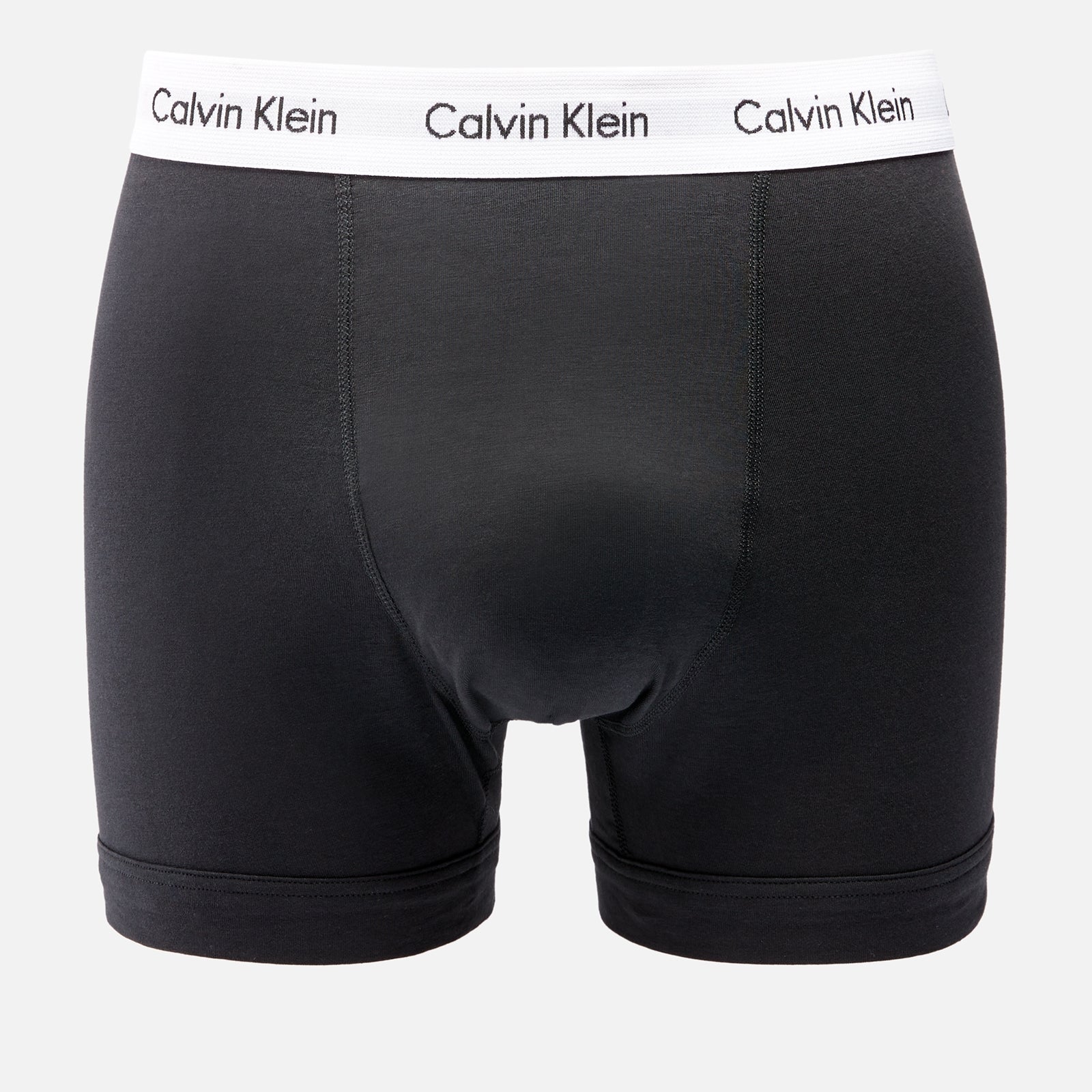 Calvin Klein Men's Three-Pack Cotton-Jersey Trunks - Black - S