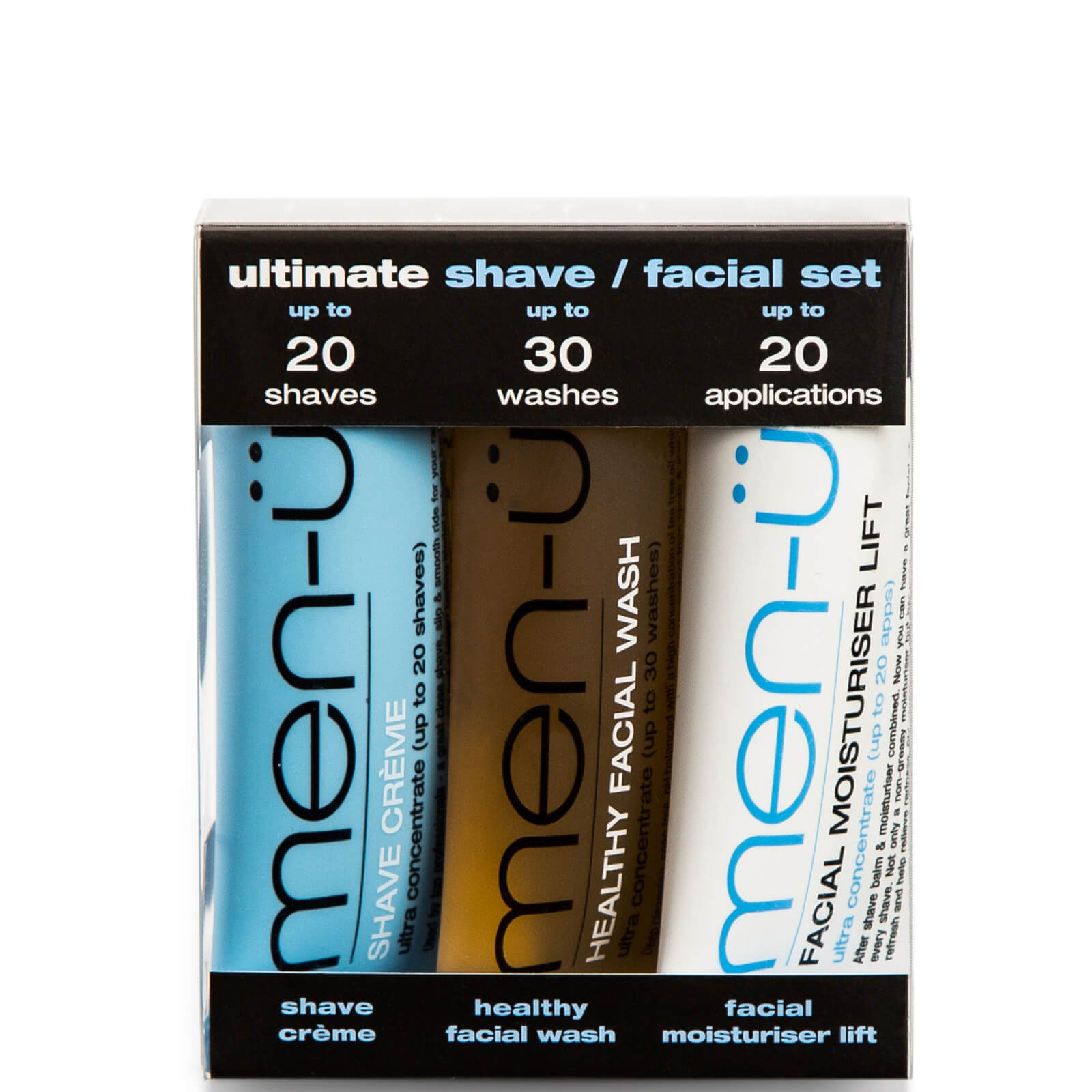 

men-ü Ultimate Shave Facial Set - 15ml (3 Products)