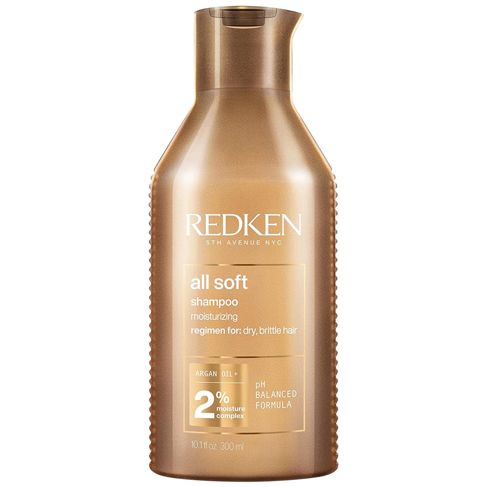 Redken All Soft Shampoo for Dry Hair, with Argan Oil for Softness and Shine 300ml