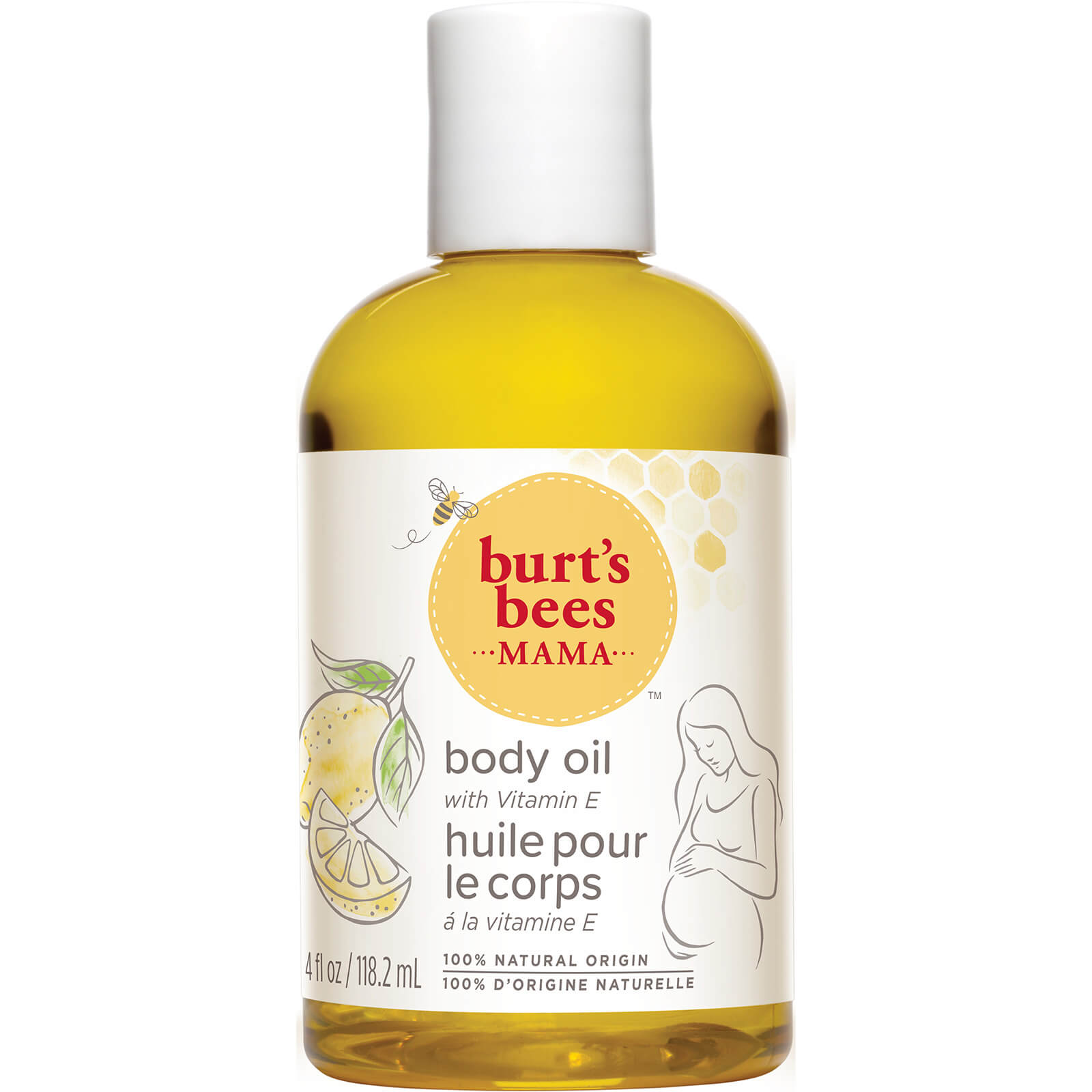 Image of Burt's Bees Mama Bee Nourishing Body Oil con vitamina E (115ml)