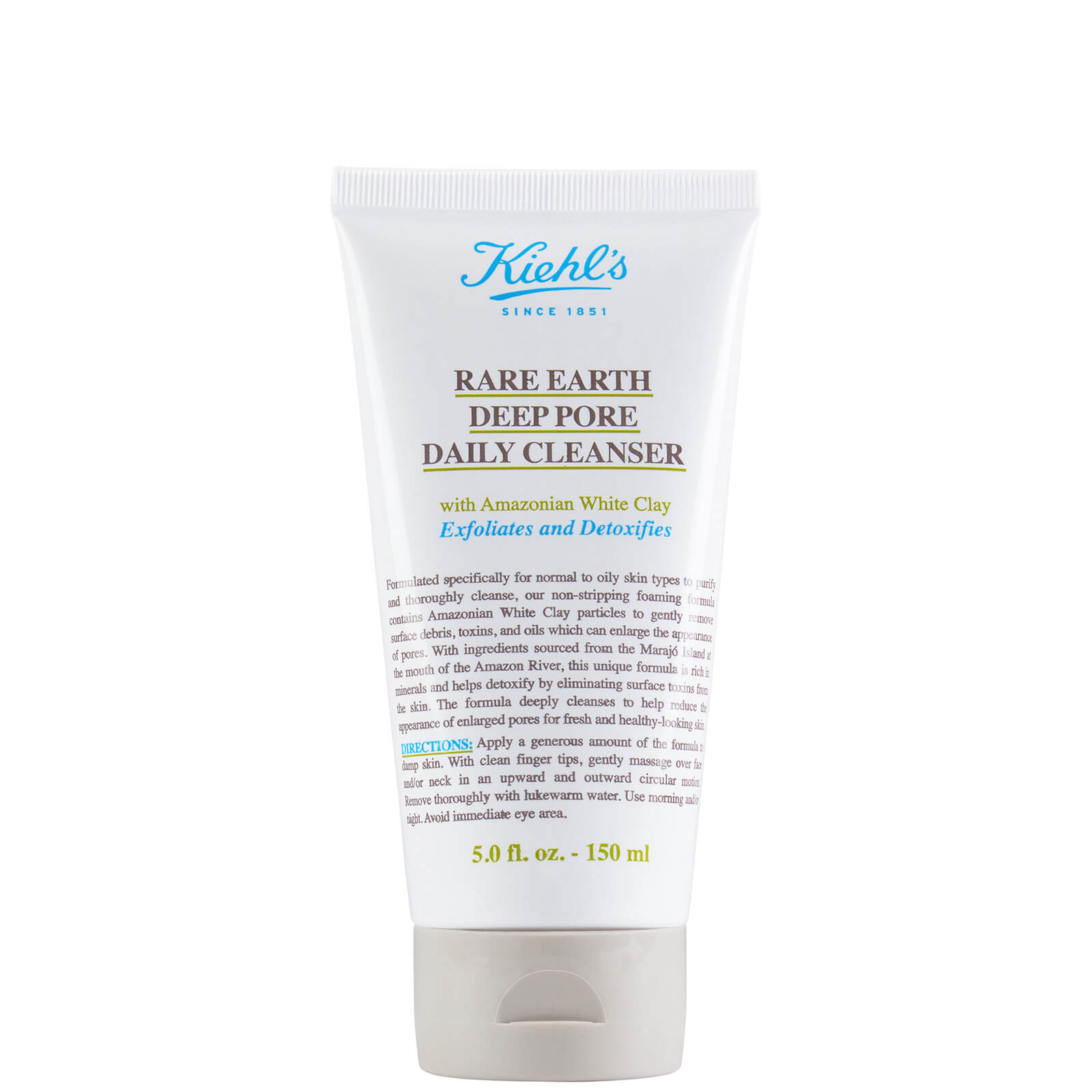 Photos - Facial / Body Cleansing Product Kiehls Kiehl's Rare Earth Deep Pore Daily Cleanser  - 150ml (Various Sizes)