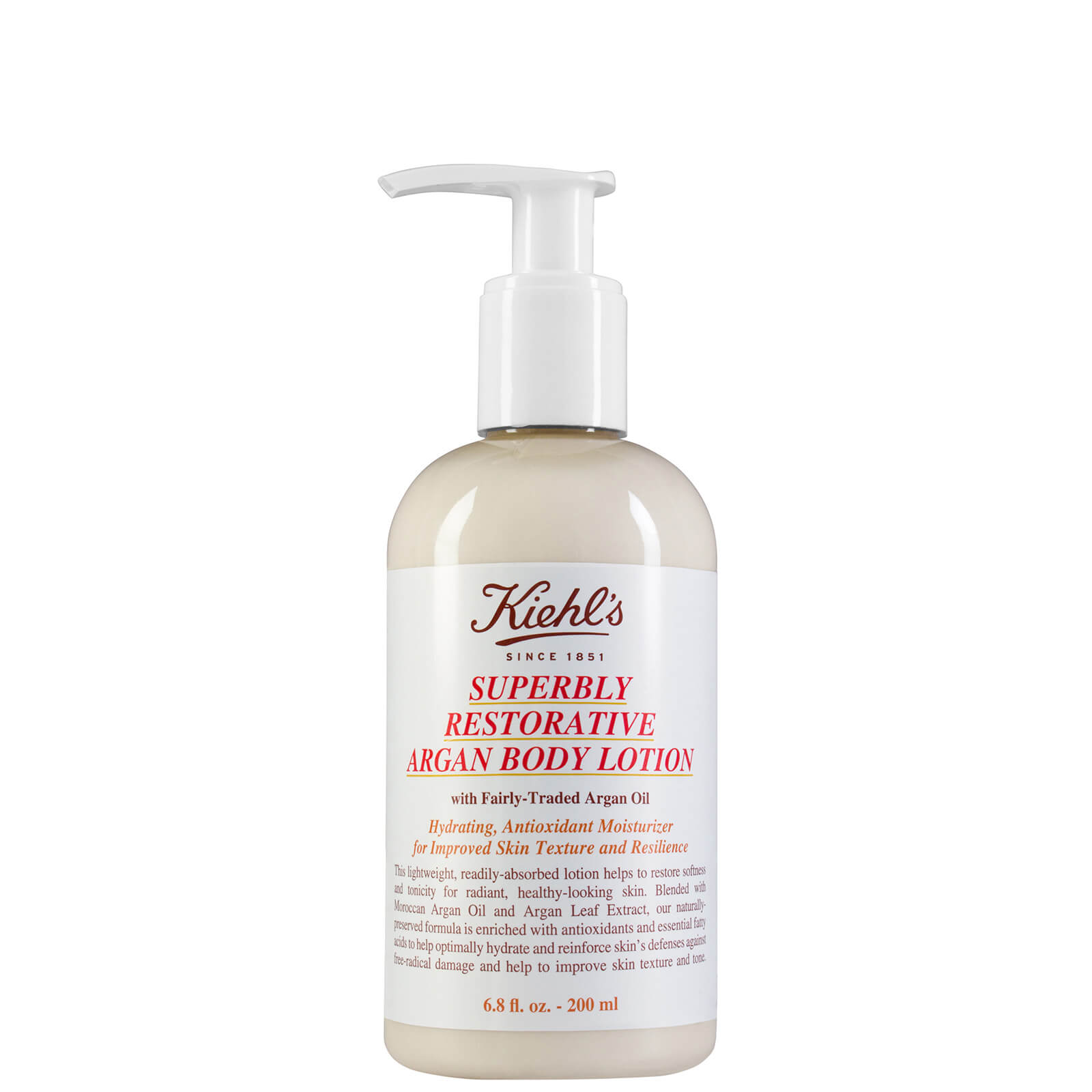 Kiehl's Suberbly Restorative Argan Body Lotion 200ml