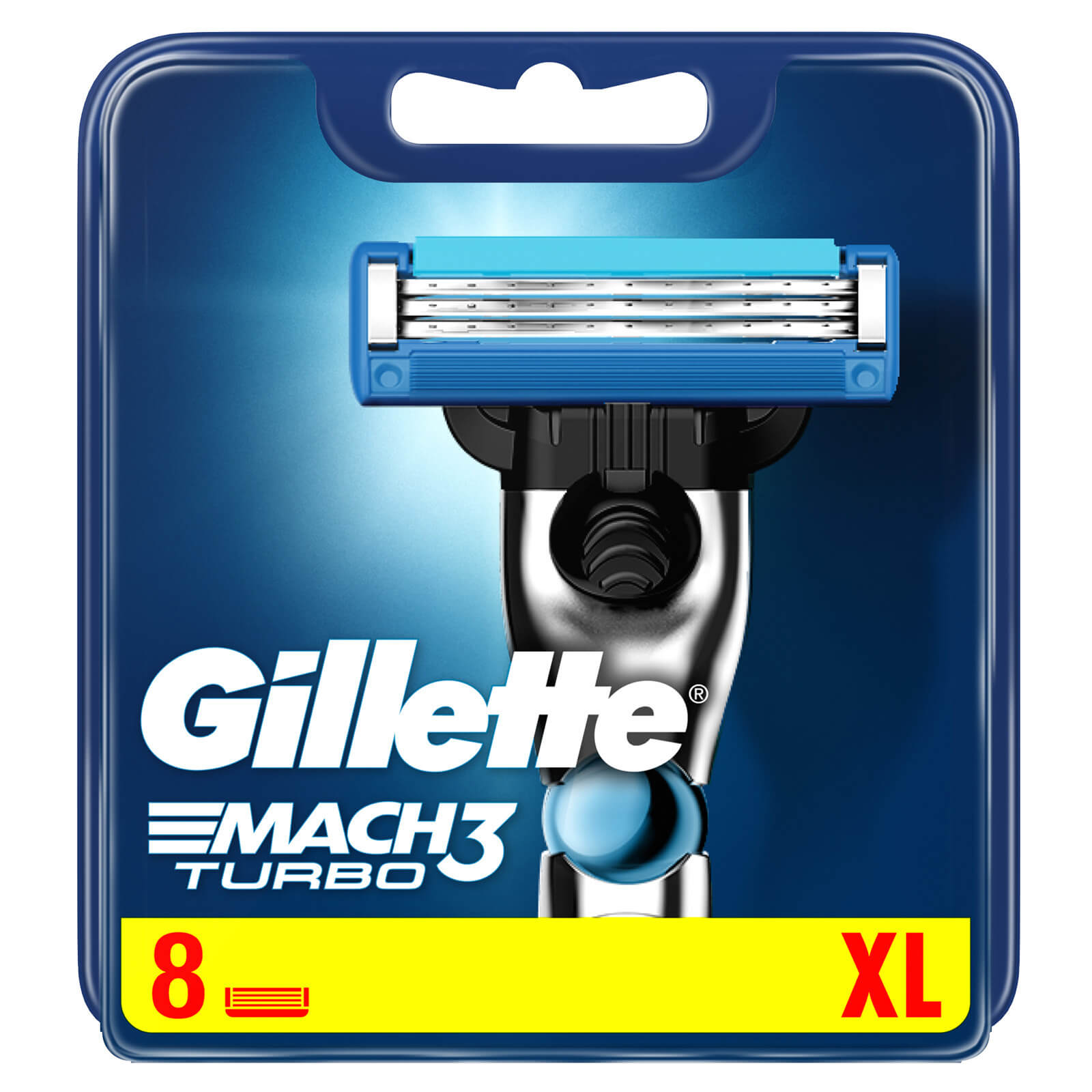 Gillette Mach 3 Turbo 3D Razor Blade Refills - 8 Pack