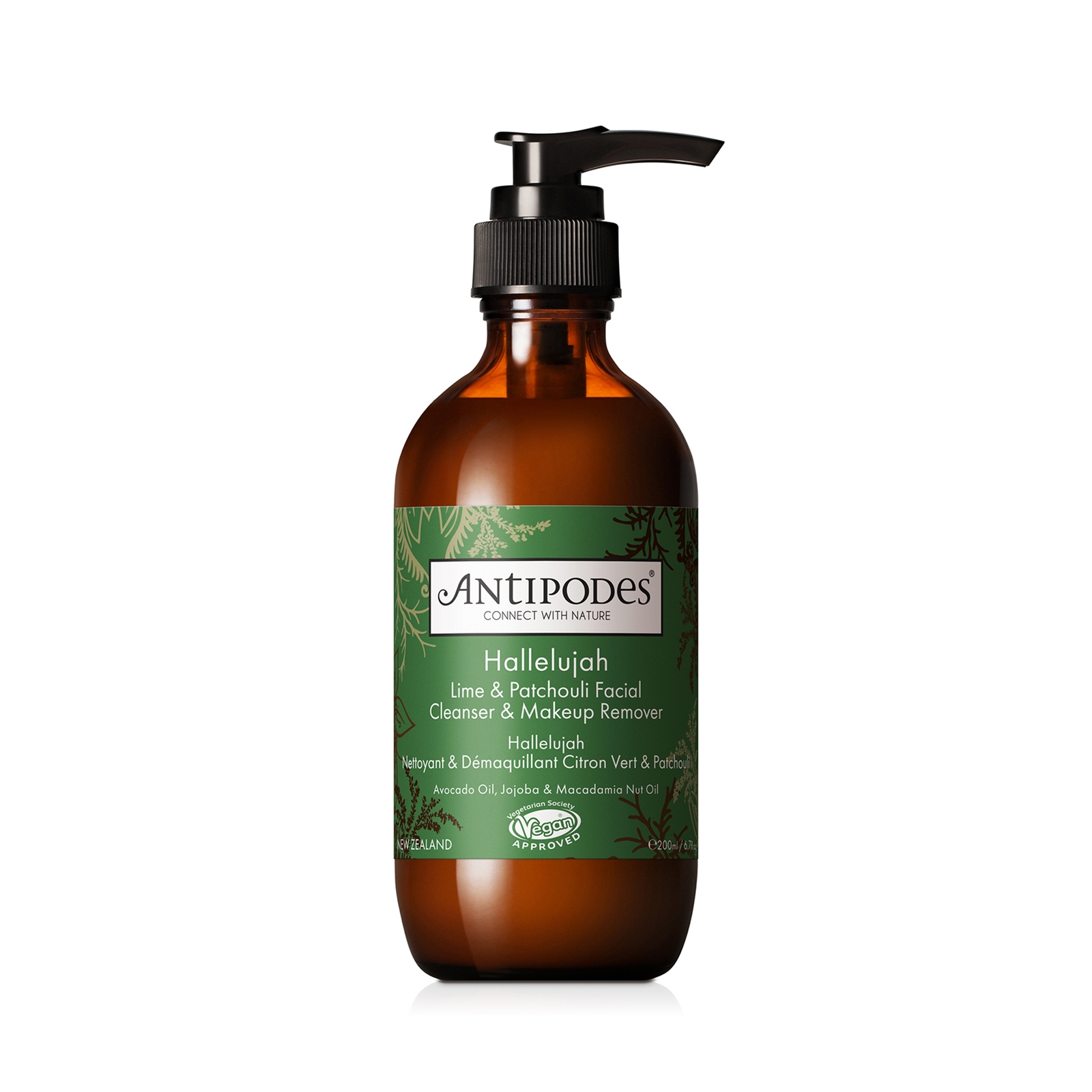 Photos - Facial / Body Cleansing Product Antipodes Hallelujah Lime and Patchouli Cleanser and Makeup Remover 200ml