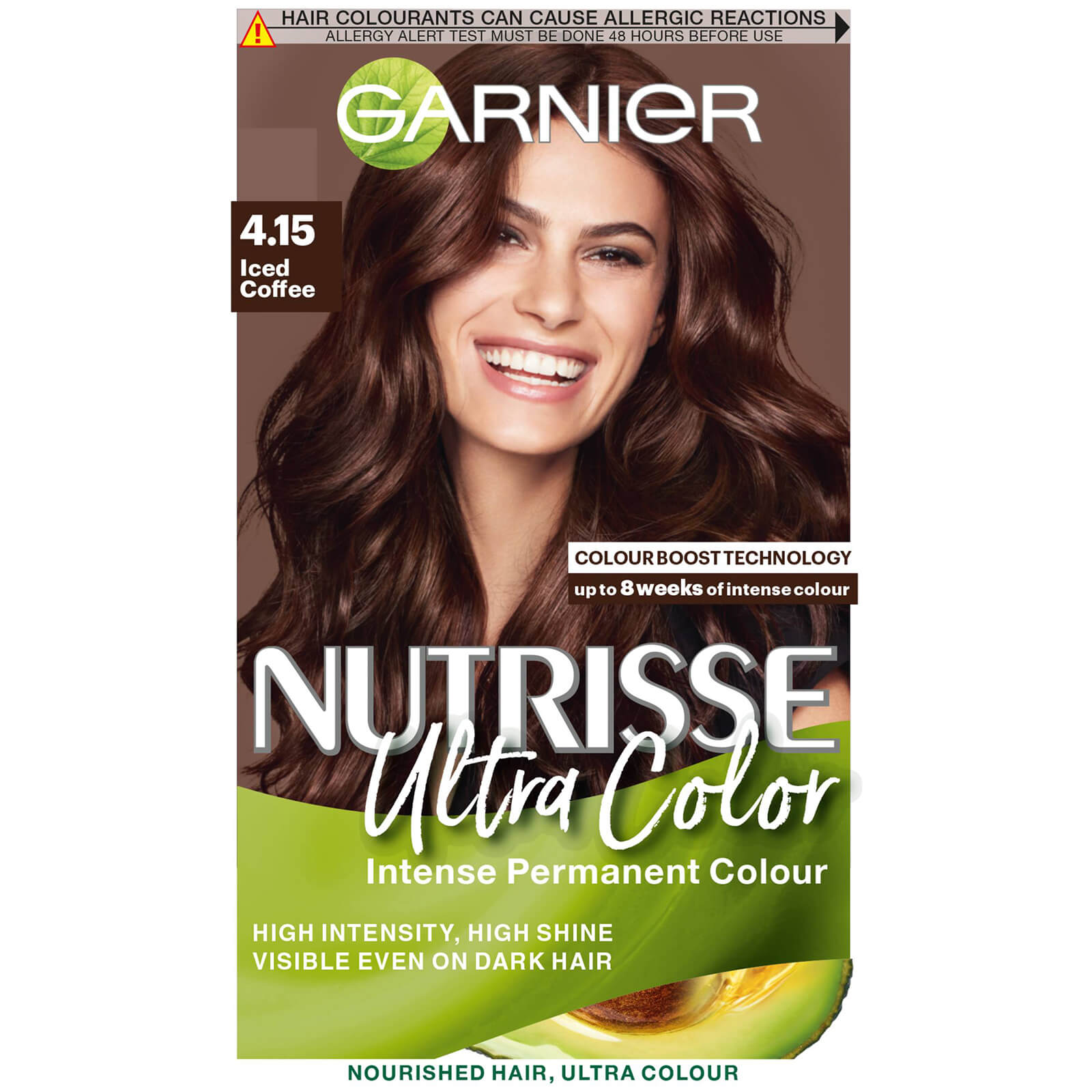 Garnier Nutrisse Permanent Hair Dye (Various Shades) - 4.15 Ultra Iced Coffee Brown