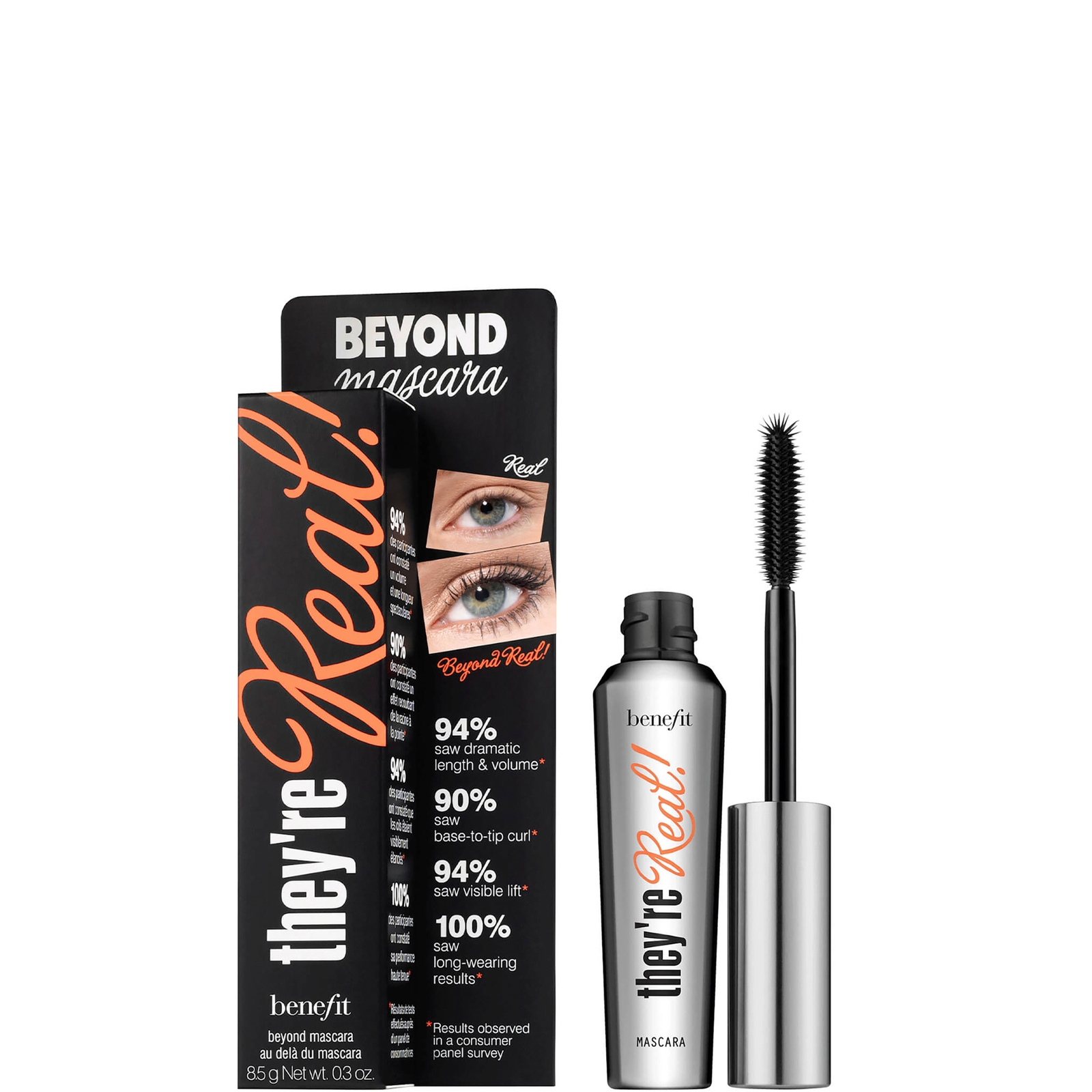 benefit They're Real Lengthening Mascara - Jet Black 8.5g benefit They're Real Lengthening Mascara - Jet Black 8.5g