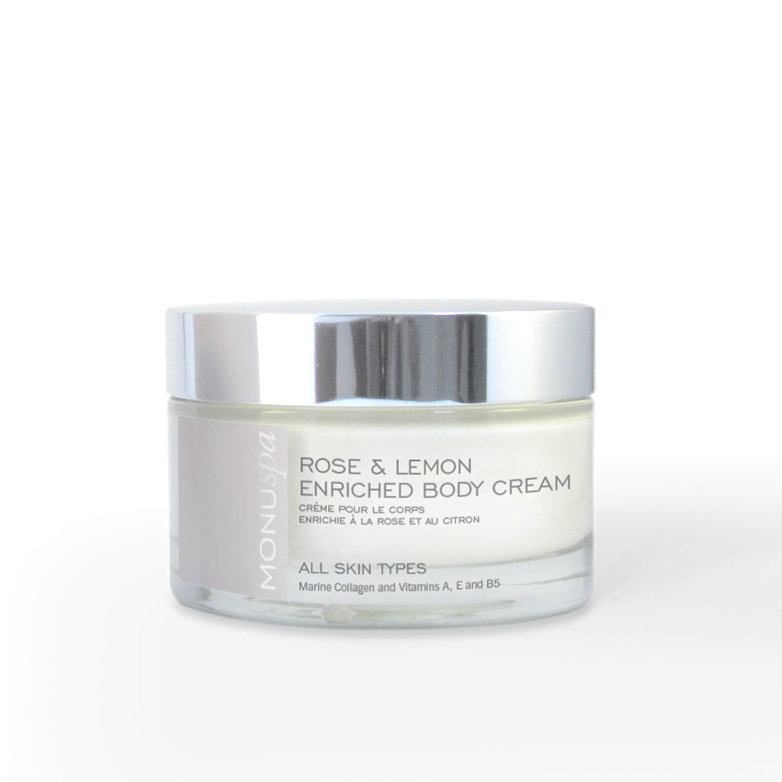 

Крем для тела с экстрактом розы и лимона MONUspa Rose & Lemon Enriched Body Cream 180 мл