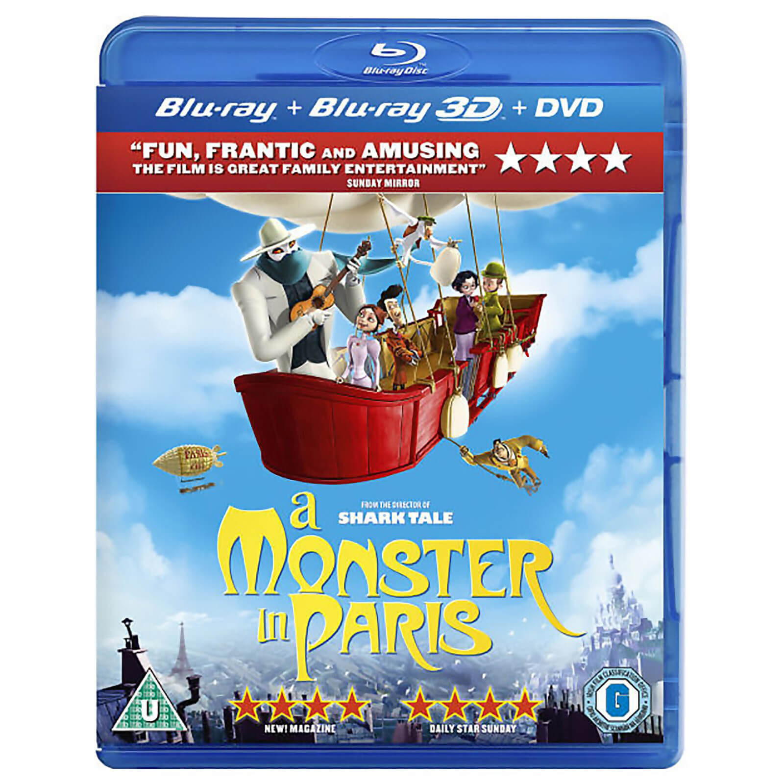 A Monster in Paris 3D (3D Blu-Ray, 2D Blu-Ray and DVD)