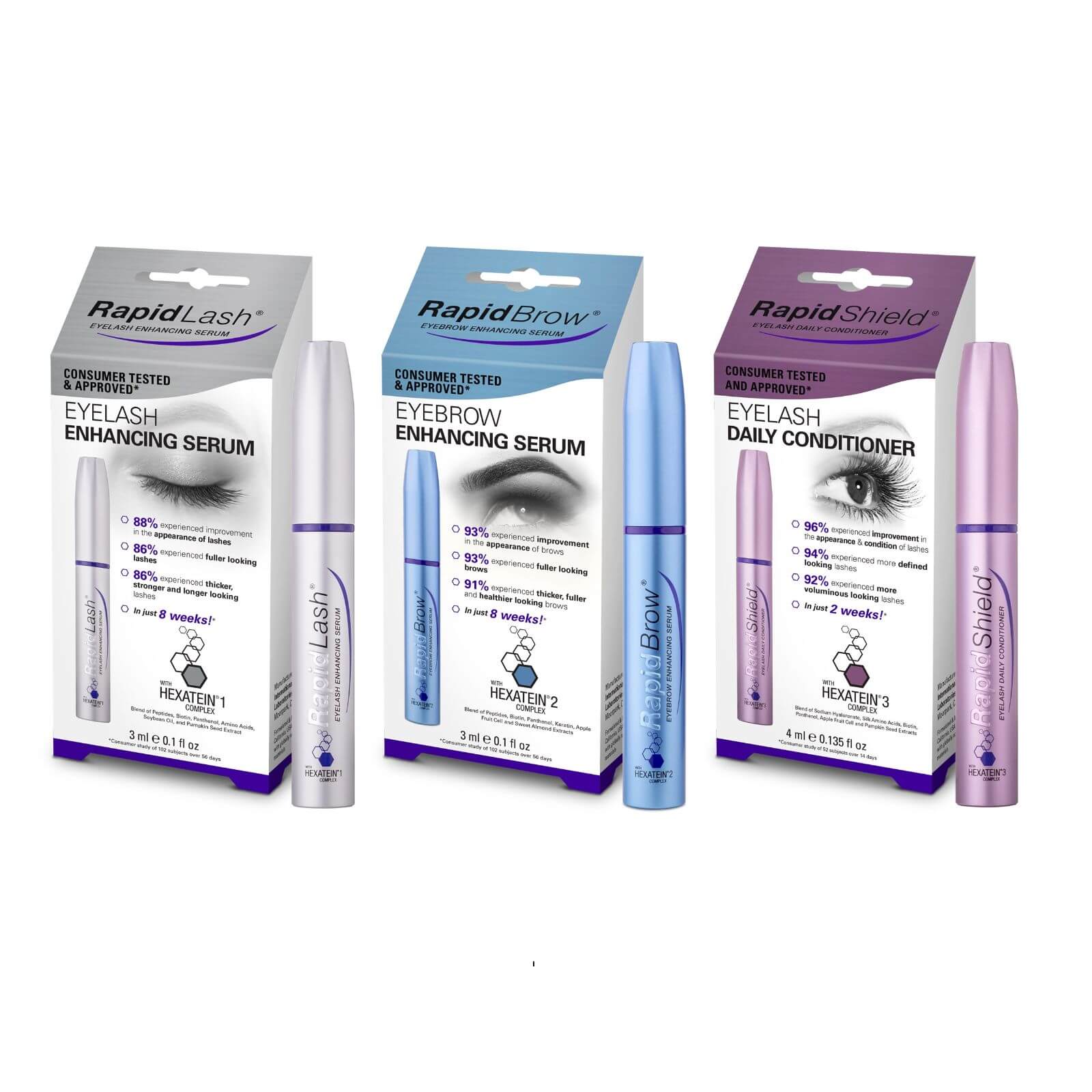 

RapidLash, RapidBrow & RapidShield Trio Set