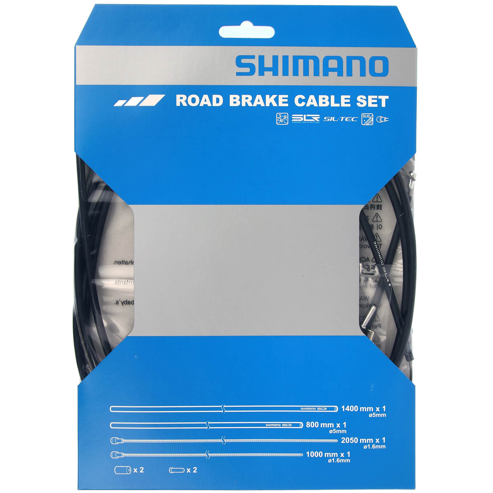 Image of Shimano Road Brake Cable Set - PTFE - Black