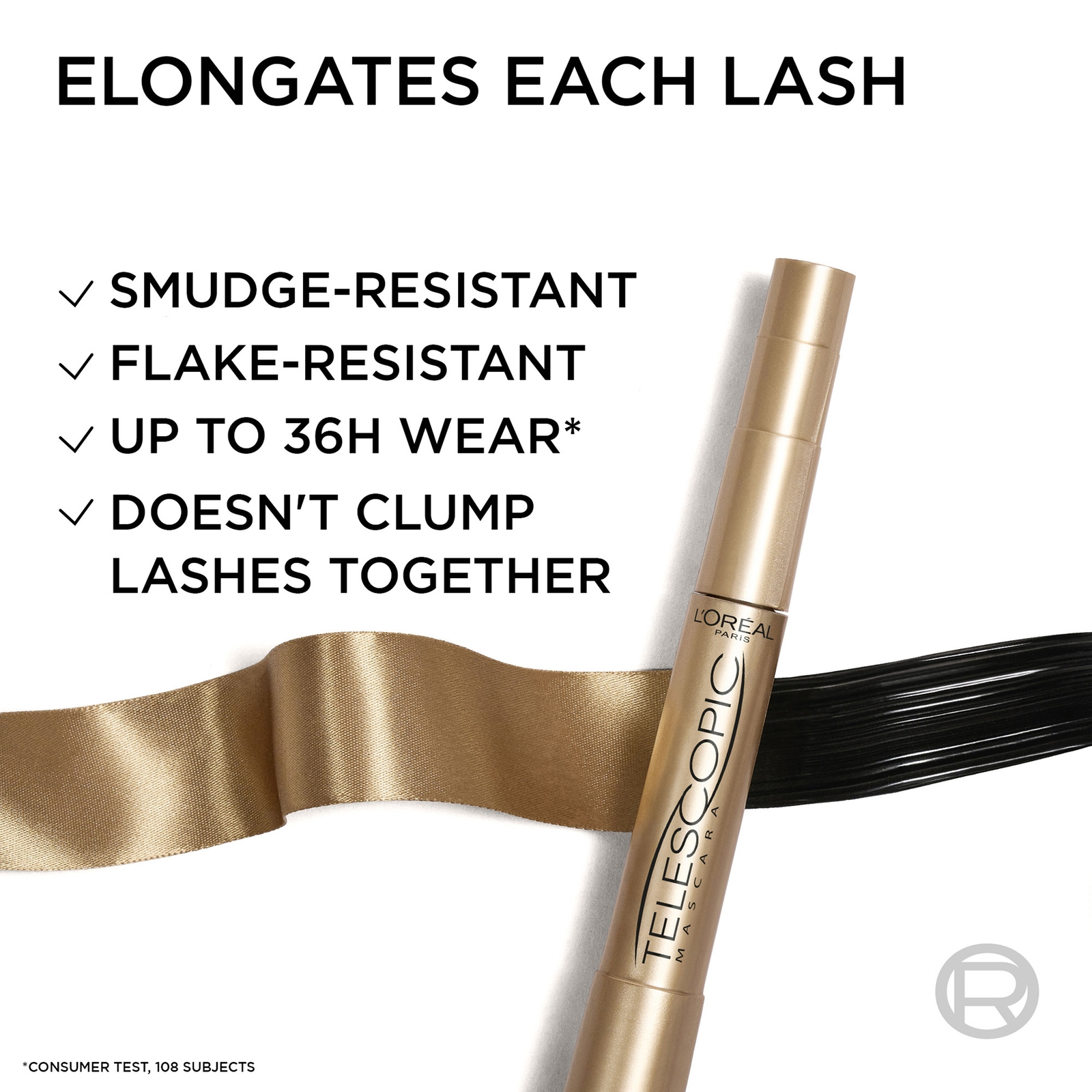 Thumbnail - L'Oréal Paris Telescopic Mascara - Black (8ml)