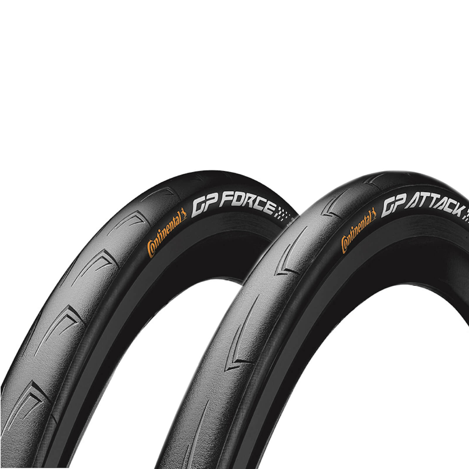 Continental GP Attack III and Force III Clincher Road Tires - 700c x 23-25mm