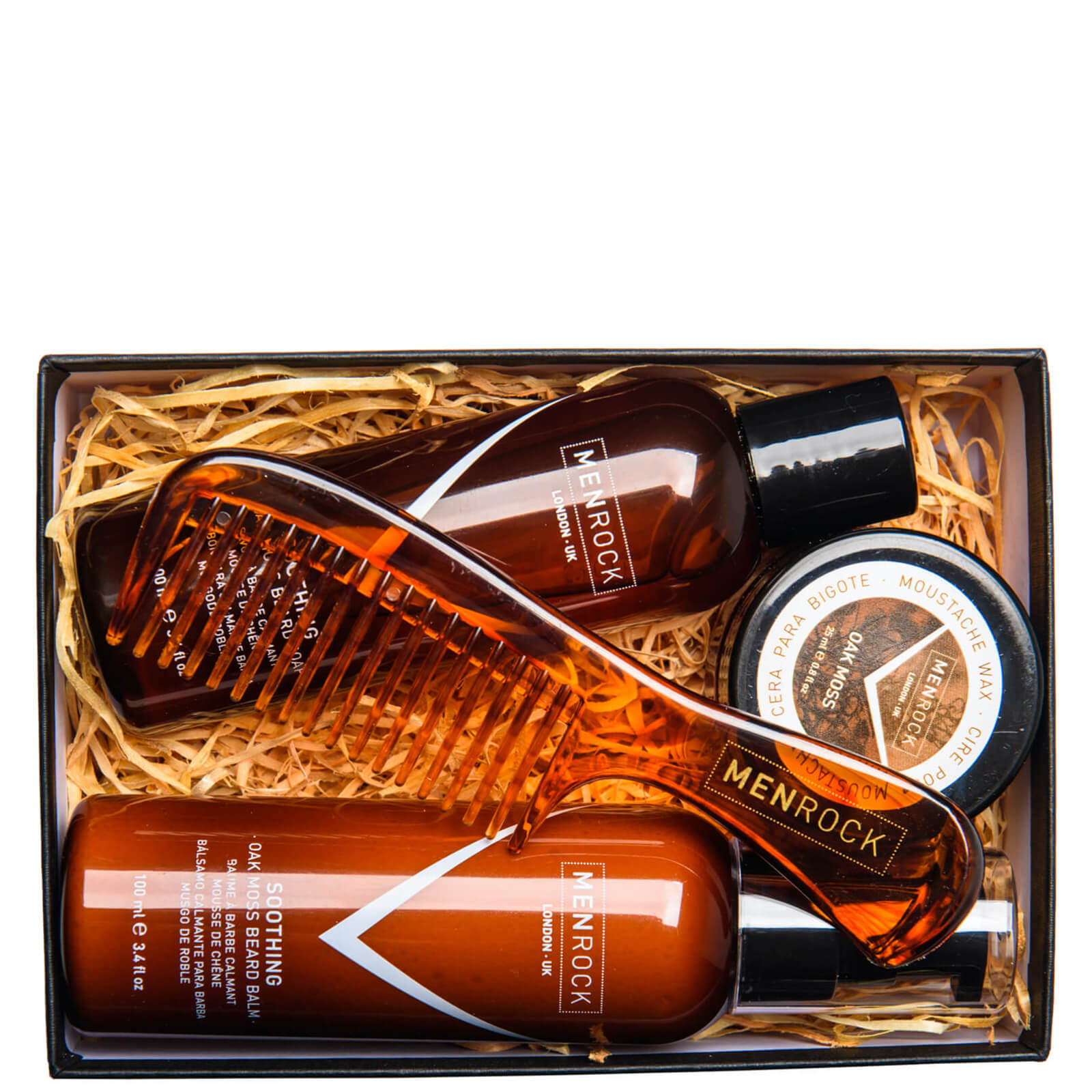 

Men Rock Soothing Beard Care Kit - Beardy Beloved (Beard Shampoo, Beard Balm, Moustache Wax, Beard Comb)
