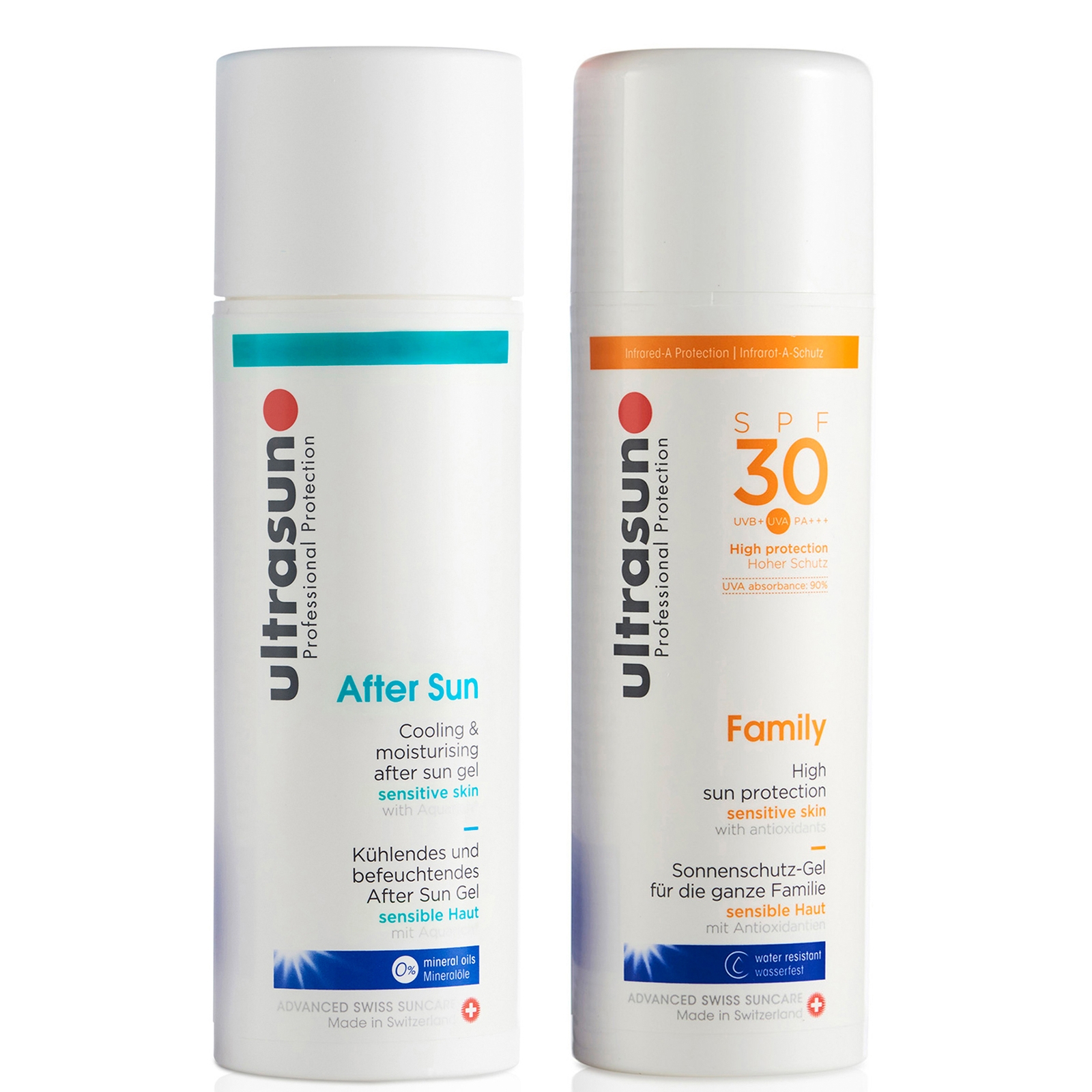 

Ultrasun Family SPF 30 - Super Sensitive (150ml) and Ultrasun Aftersun