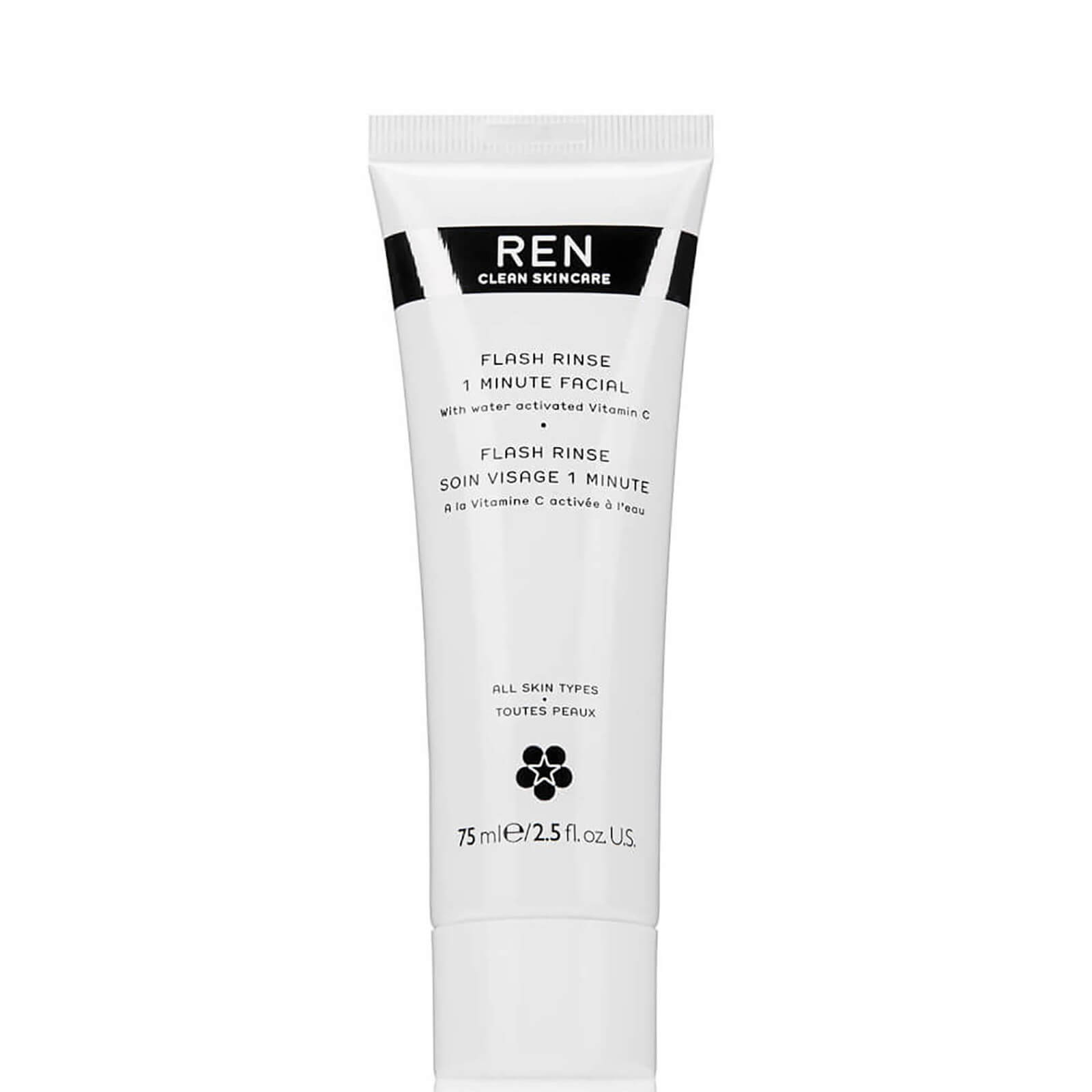 REN Clean Skincare Flash Rinse 1 Minute Facial 75ml