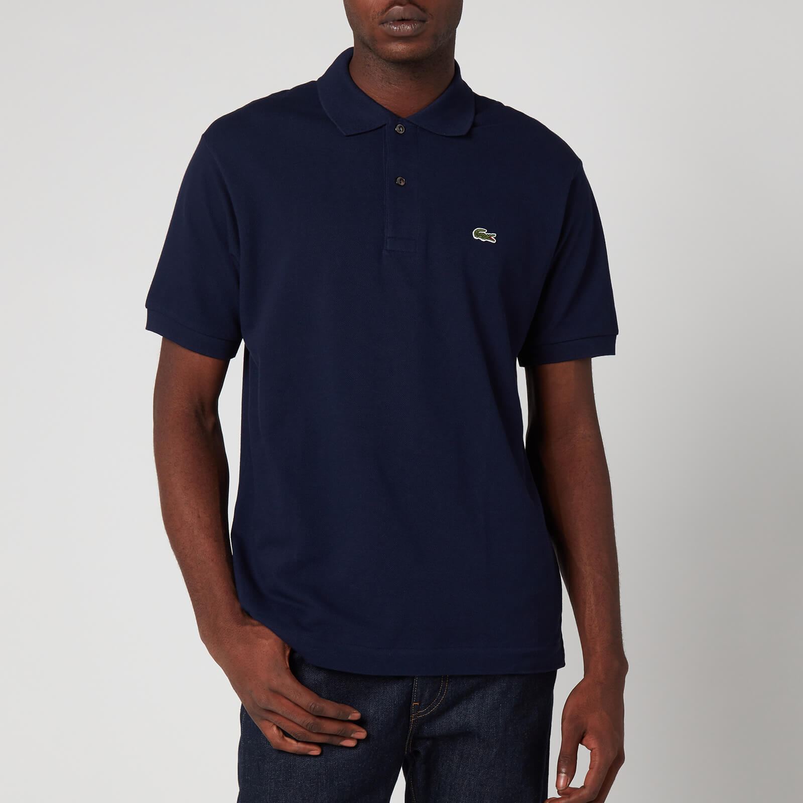 Lacoste Men's Classic Fit Pique Polo Shirt - Navy Blue - 5/L