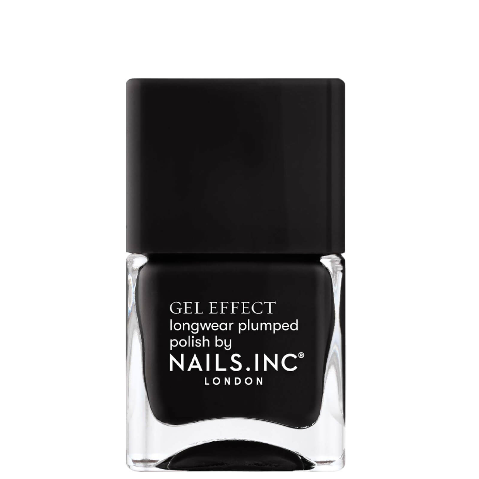 Shop Nails Inc Black Taxi Gel Effect Nail Varnish (14ml)