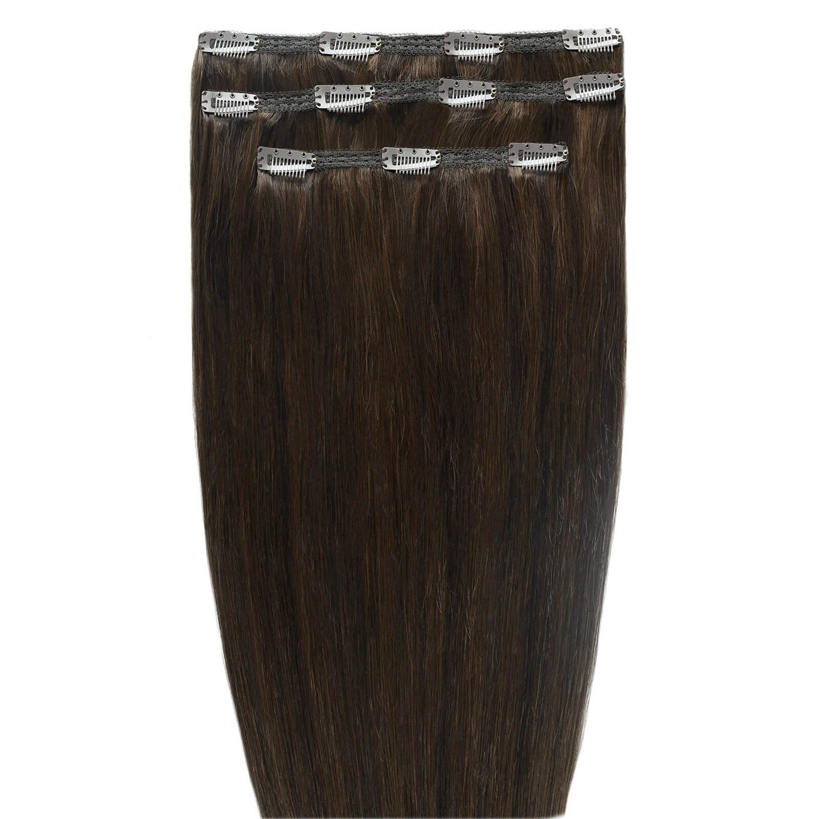 Beauty Works Deluxe Clip-In 18 Inch Hair Extensions (Various Colours) - Raven 2