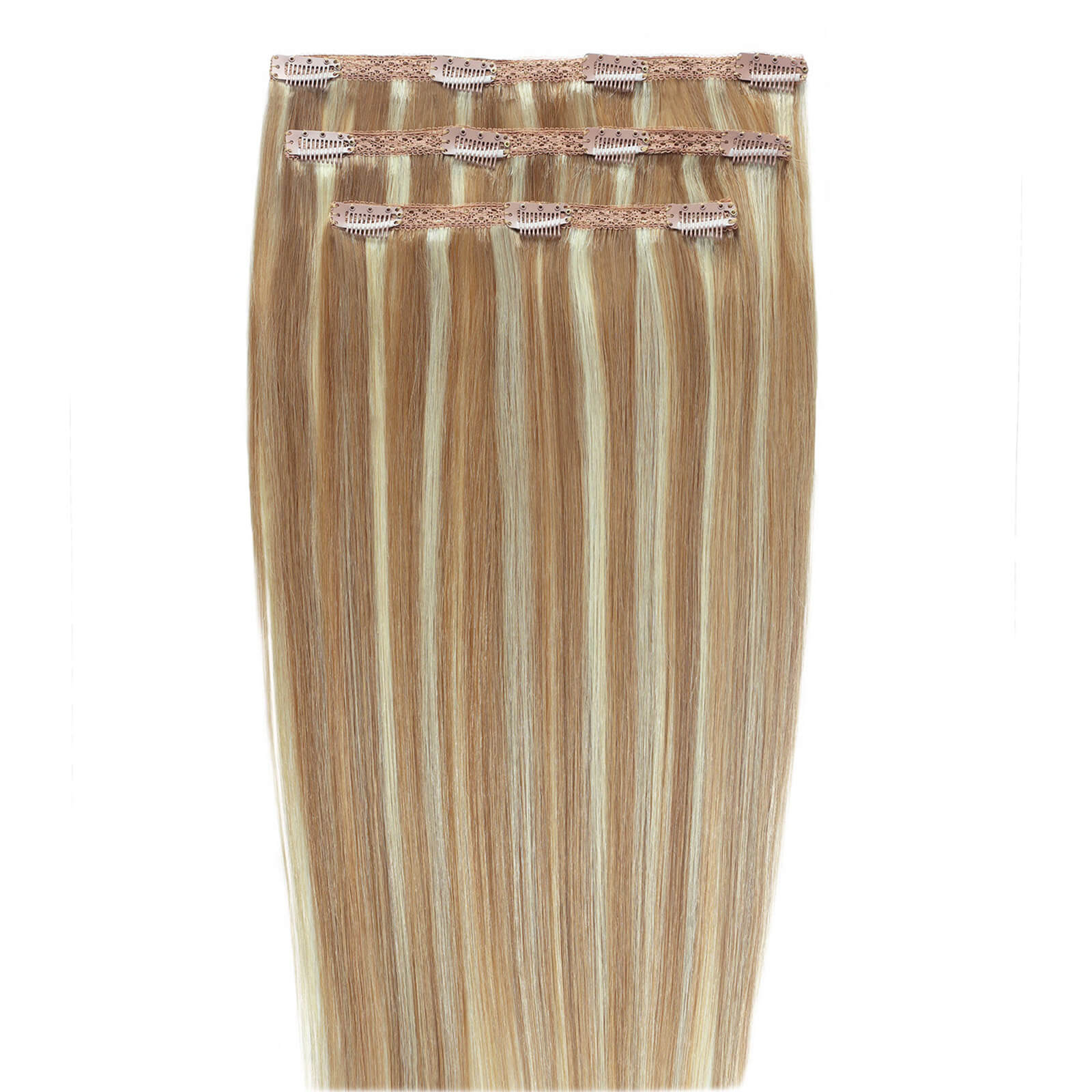 Beauty Works Deluxe Clip-In 18 Inch Hair Extensions (Various Colours) - California Blonde 613/16