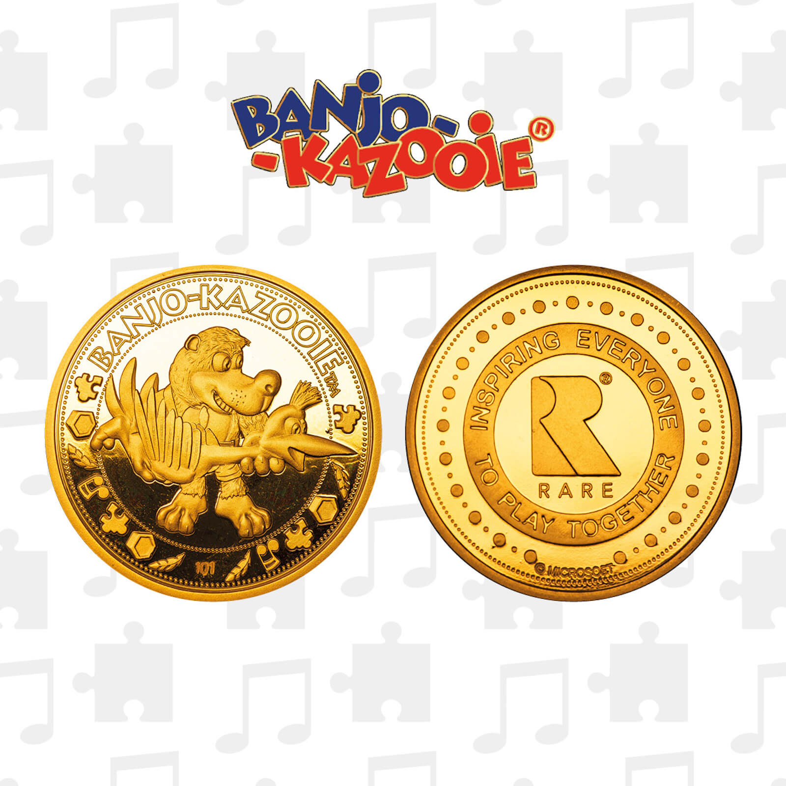 Image of Banjo Kazooie Limited Edition Collectible Coin - Gold Edition