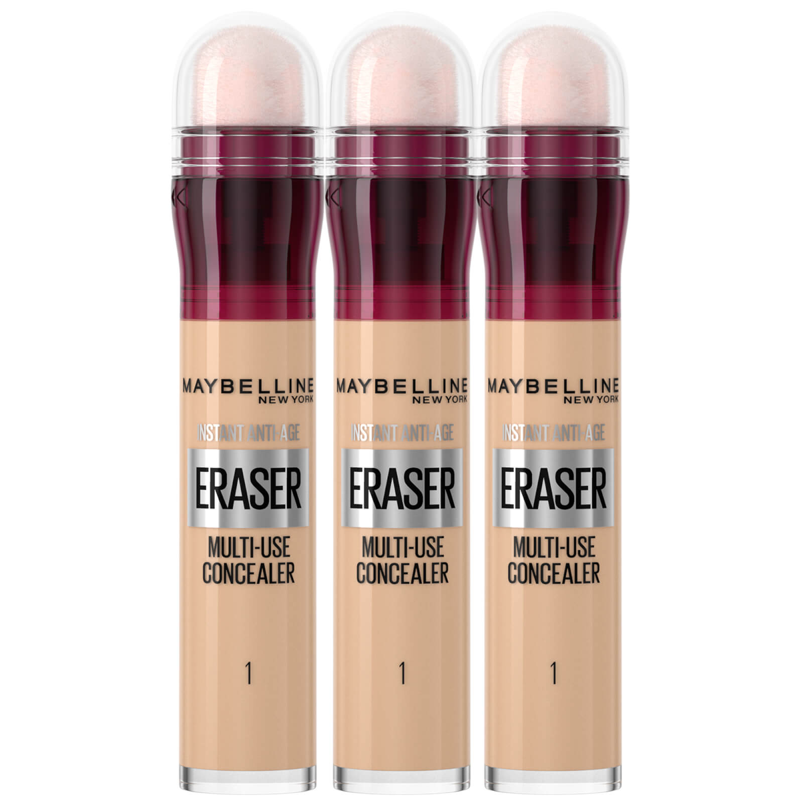 Maybelline Eraser Eye Concealer -peitevoide; 6,8ml (eri sävyjä) - 01 Light