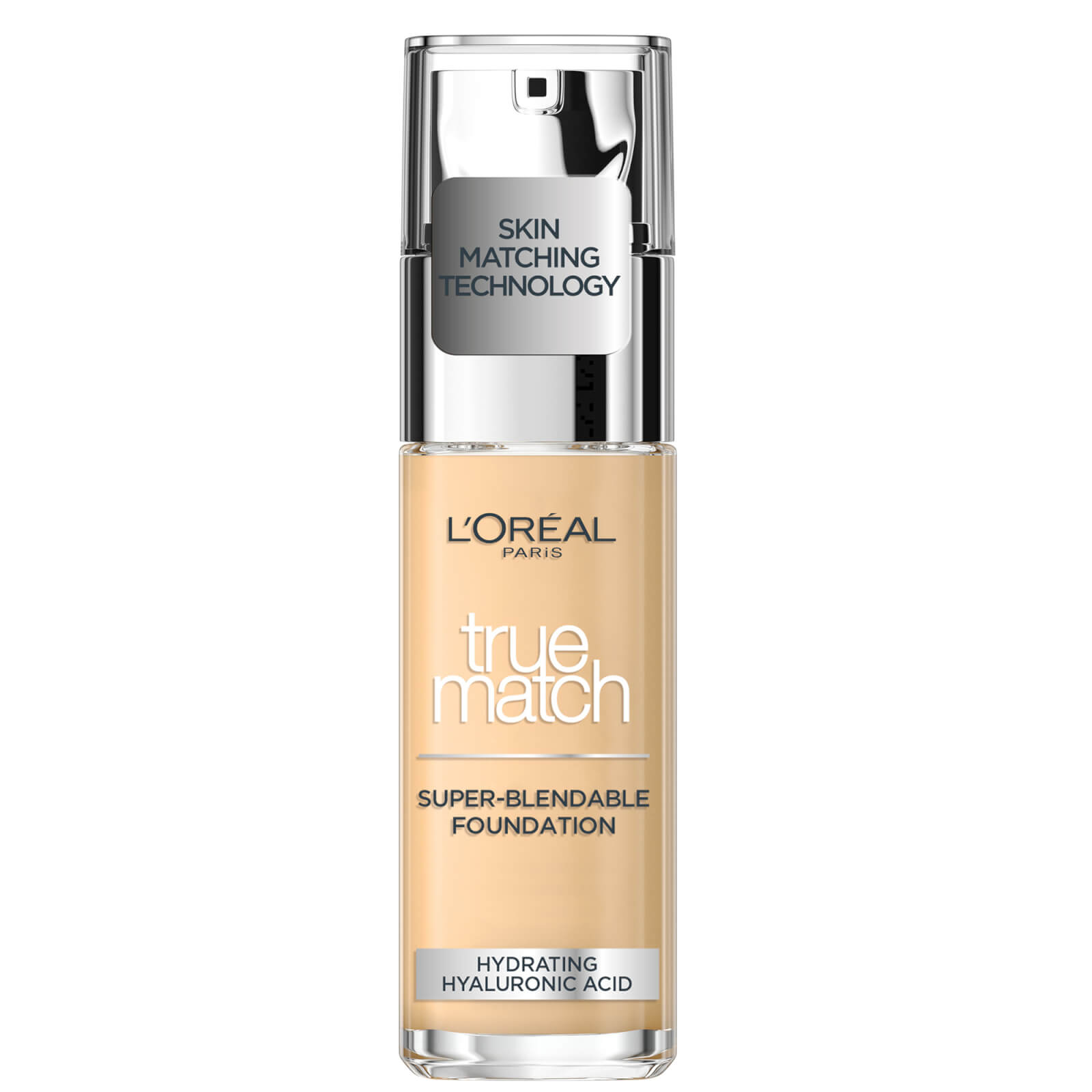 L'Oréal Paris True Match Liquid Foundation with SPF and Hyaluronic Acid 30ml (Various Shades) - Ivory