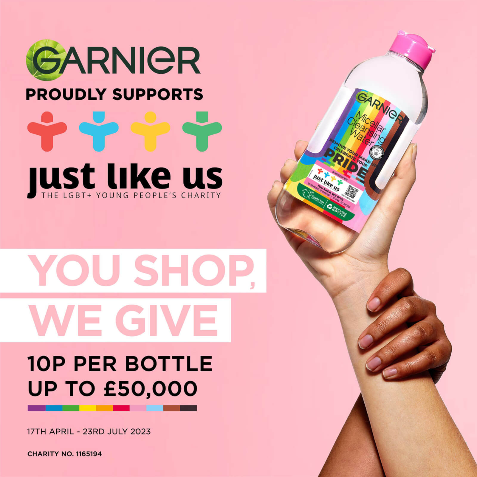 Garnier Micellar Water Facial Cleanser and Makeup Remover for Sensitive Skin 400ml