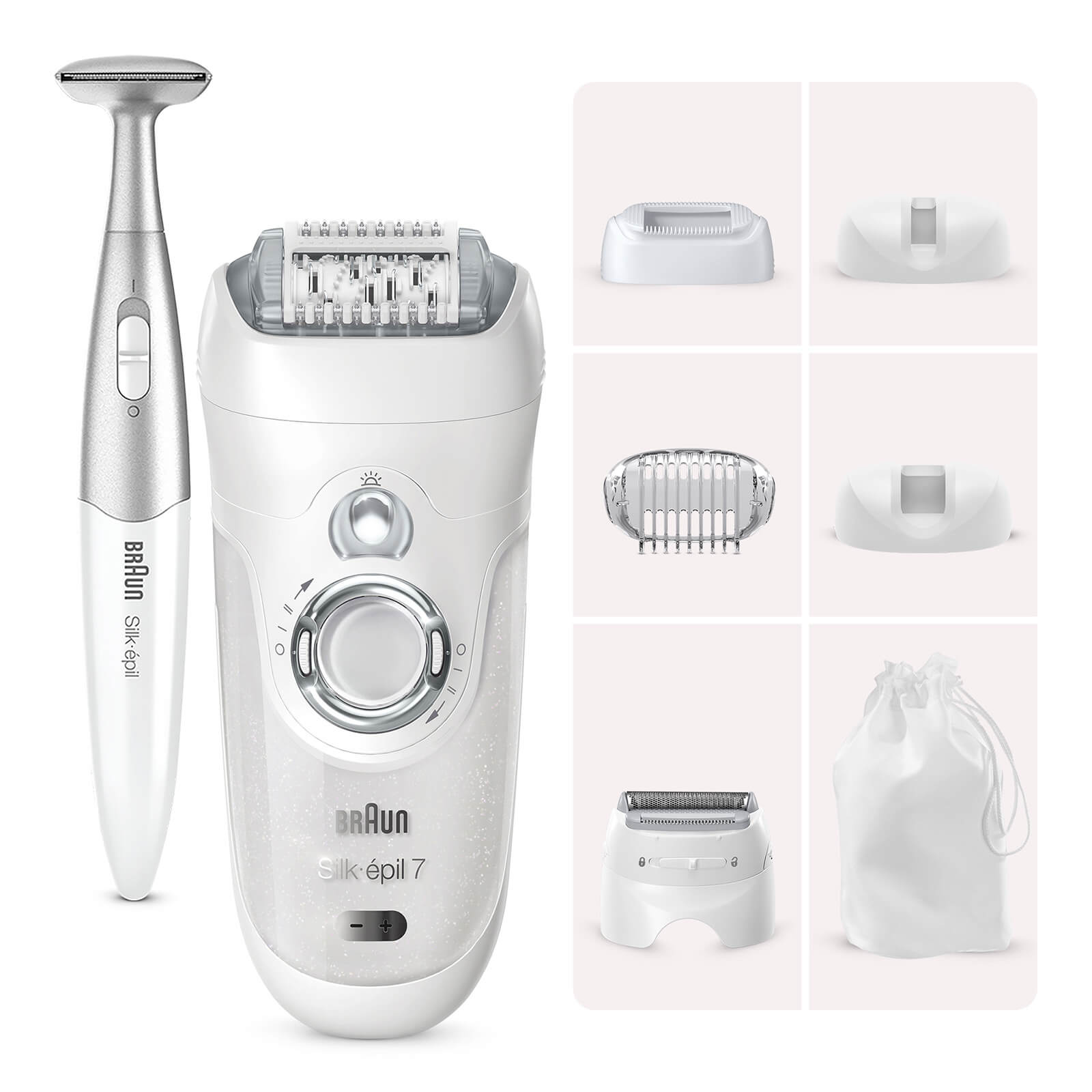 

Braun Silk-épil 7 Epilator with 5 extras and Bikini Trimmer