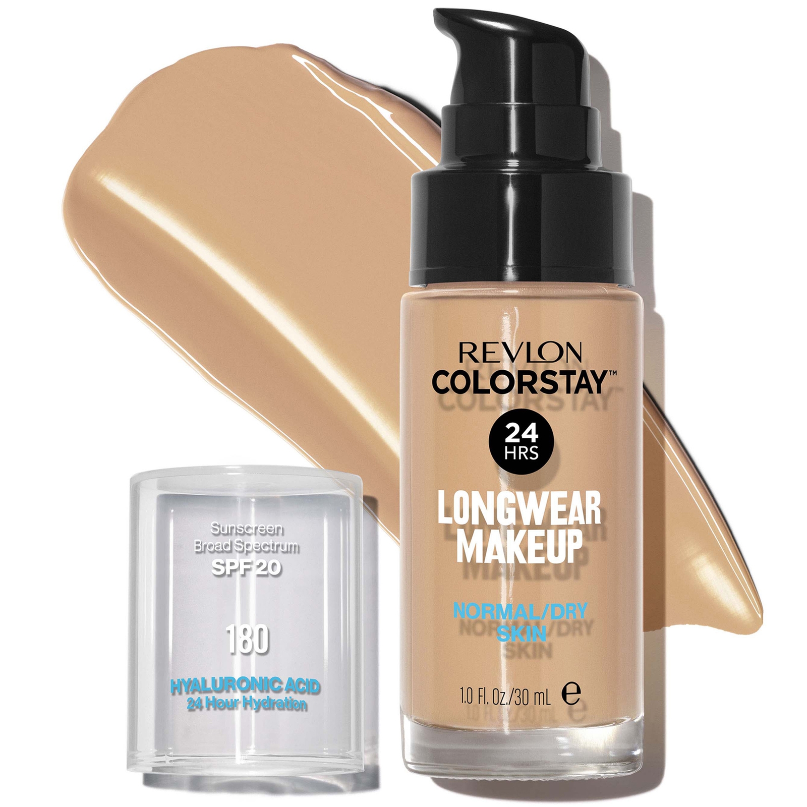 Image of Revlon ColorStay Make-Up Foundation for Normal/Dry Skin (Various Shades) - Sand Beige