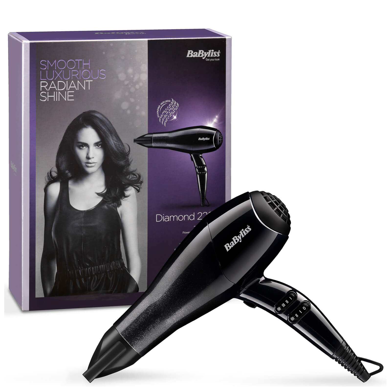 BaByliss Sèche-cheveux diamond hair de BaByliss - noir
