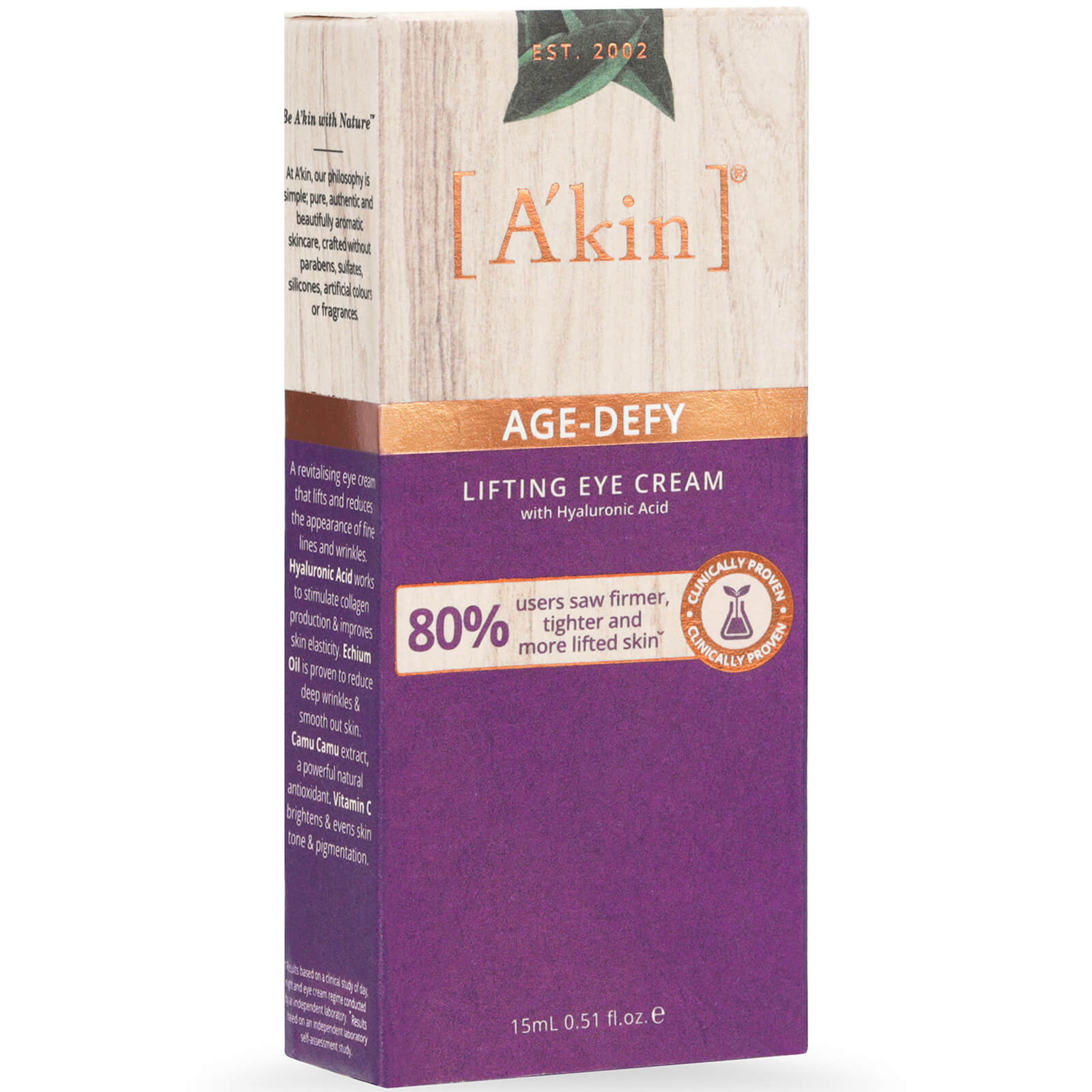 

A'kin Age Defy Lifting Eye Cream 15ml