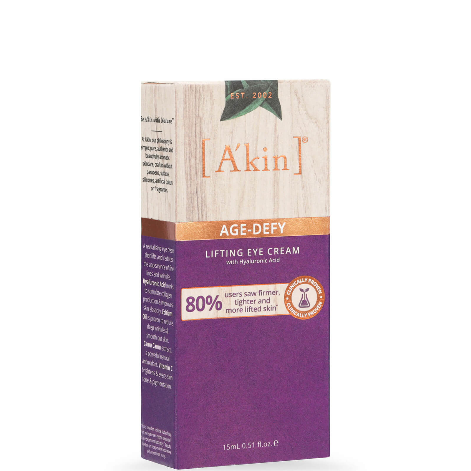 

A'kin Age Defy Lifting Eye Cream 15ml
