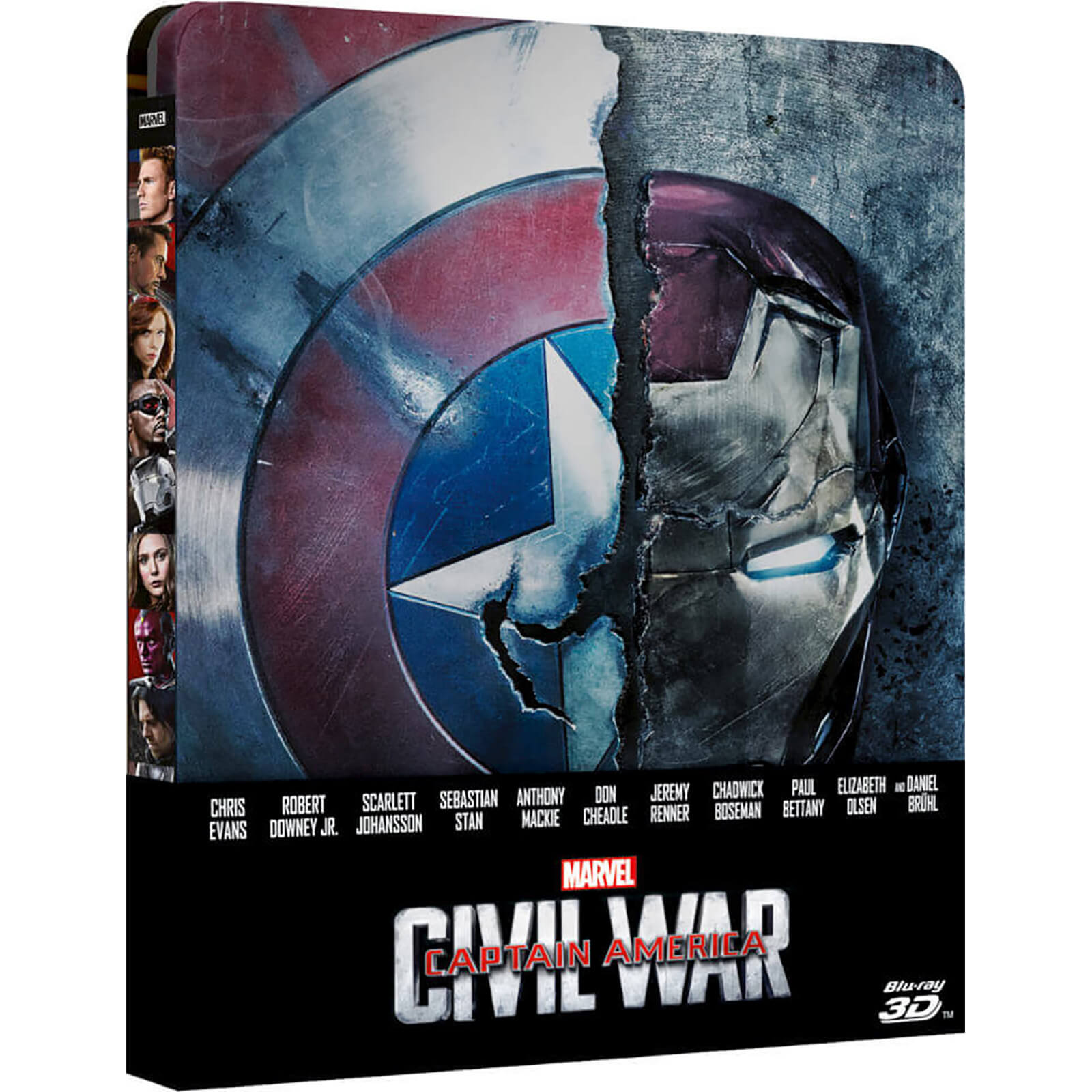 

Captain America: Civil War 3D + Version 2D - Steelbook d'édition limitée exclusive Zavvi (Édition UK)